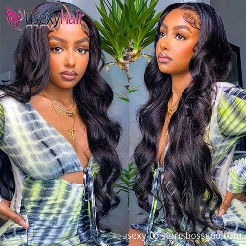 Cuticle Aligned Brazilian Glueless Natural HD Full Lace Wig with Baby Hair Lace Wigs 100% Virgin Human Hair